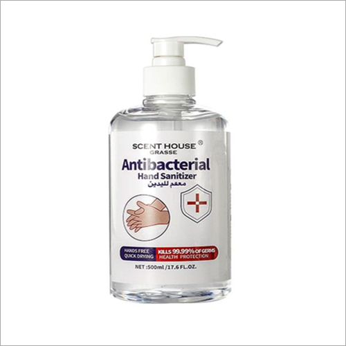 Hand Sanitizer - Gel Material, 500mL Size, Clear Color | Antibacterial, Moisturizing, 99.9% Bacteria Filtration, Single-Use, Waterproof