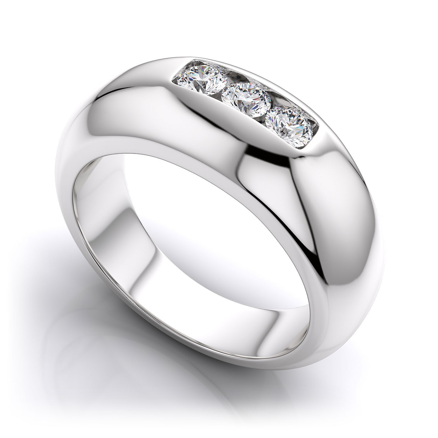 Two Stone Solitaire Ring Gender: Men