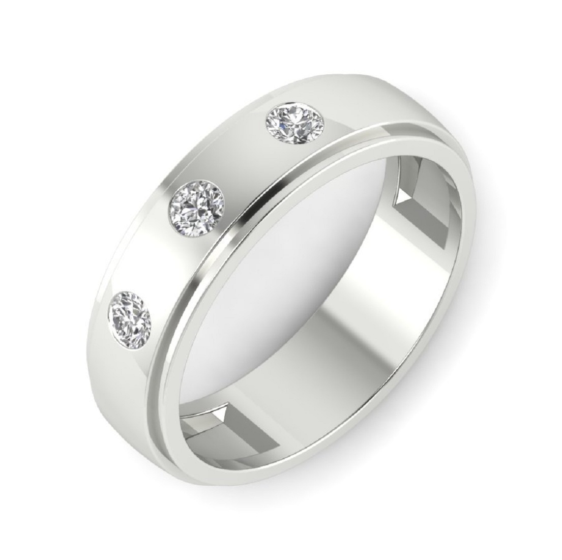 Two Stone Solitaire Ring Gender: Men