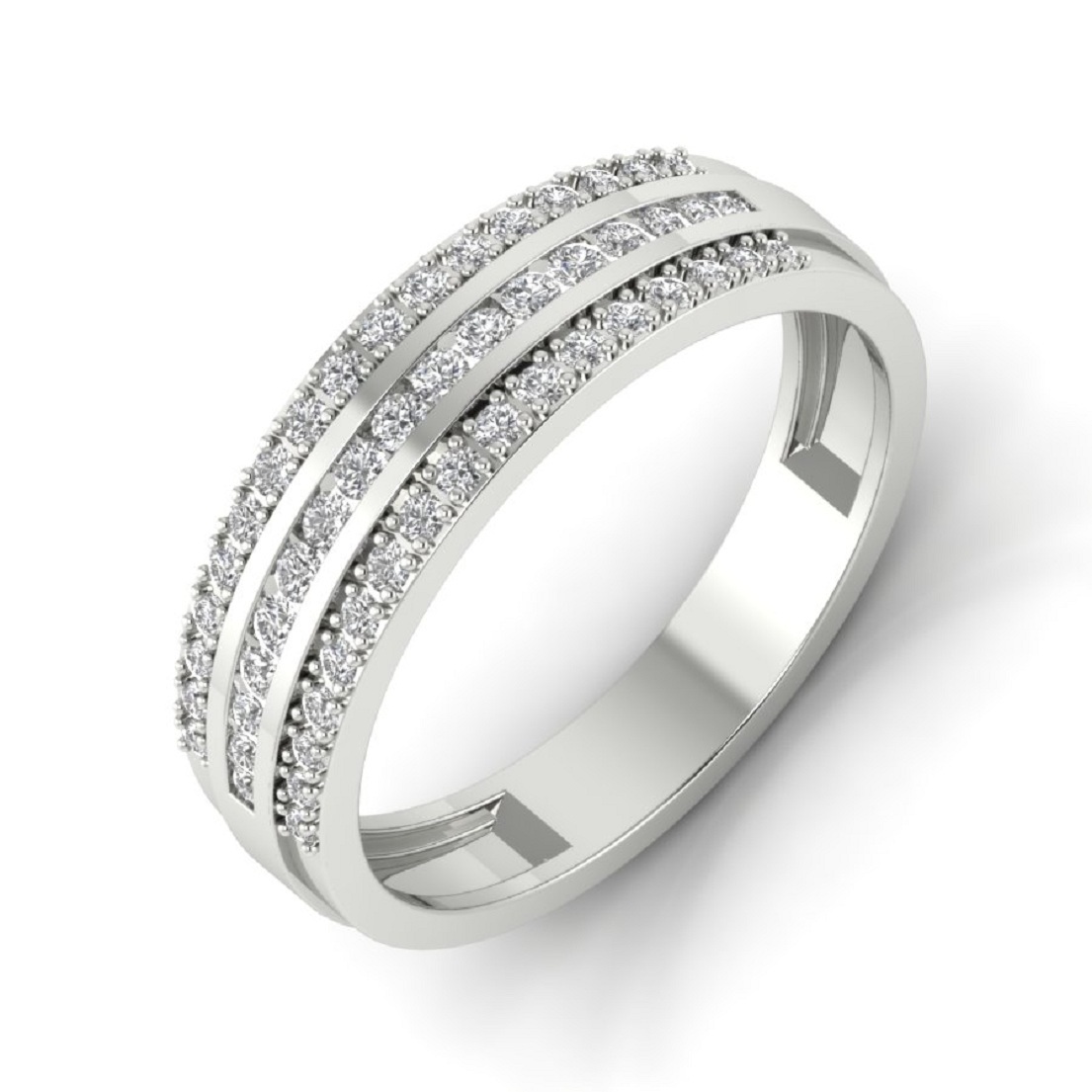 Party Studded Men Silver Rings