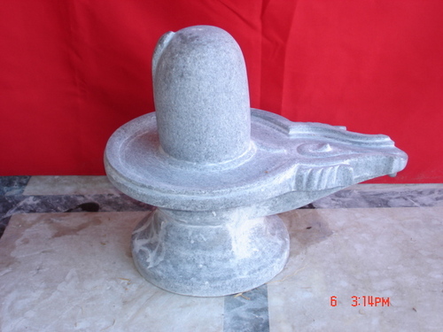 Black Marble Shivling - 15" Size | Exquisite Artistry in Contemporary Design
