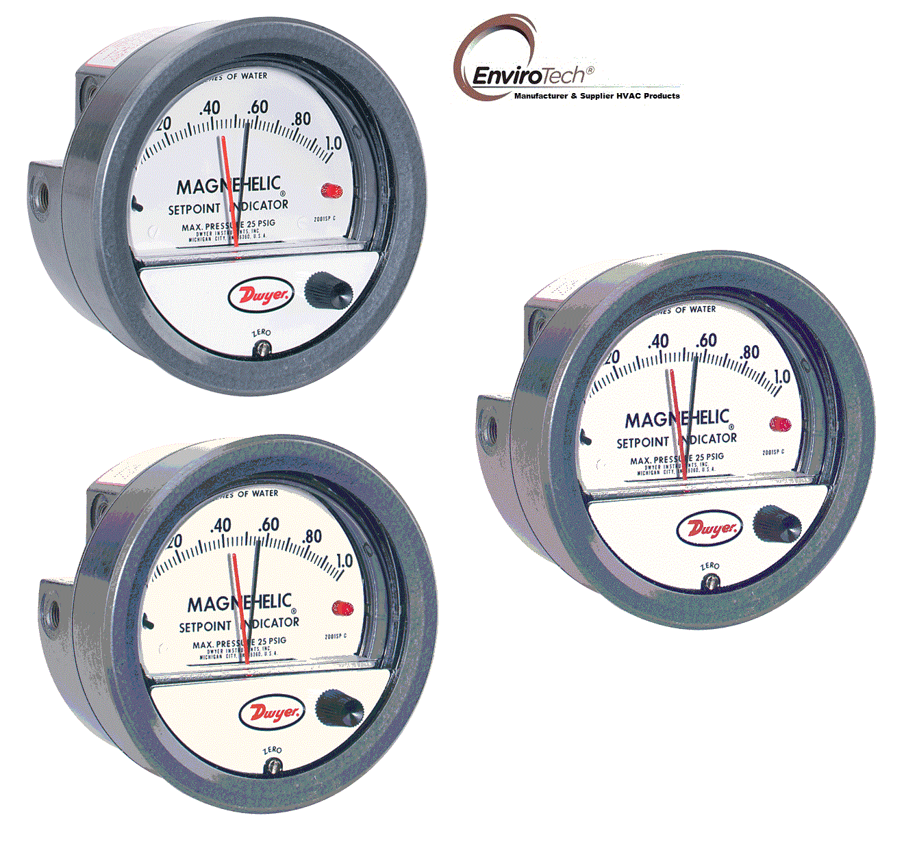 Dwyer A3000-100mm Photohelic Pressure Switch Gauge Range 0-100 Mm W.c Accuracy: A 2% Of Fs At 70a F (21.1a C) %