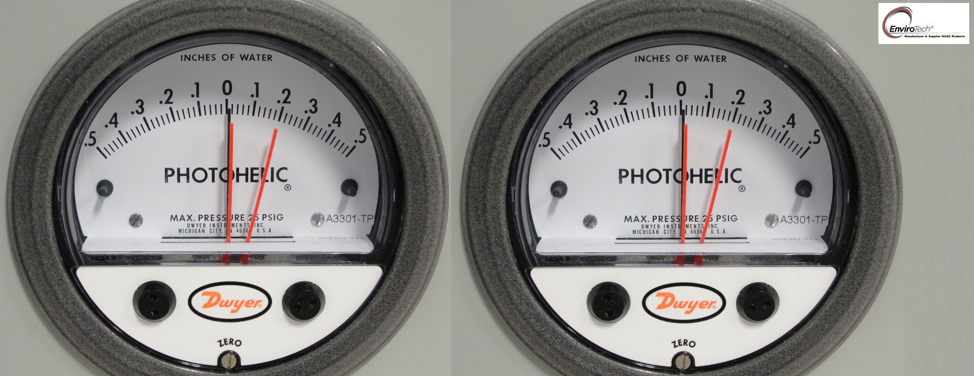 Dwyer A3000-100mm Photohelic Pressure Switch Gauge Range 0-100 Mm W.c Accuracy: A 2% Of Fs At 70a F (21.1a C) %