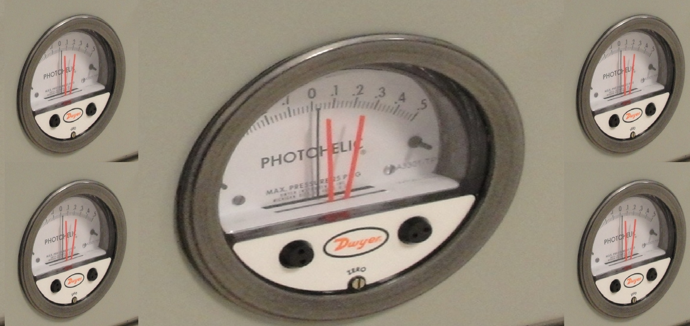 Dwyer A3000-10mm Photohelic Pressure Switch Gauge Range 0-10 Mm W.c.