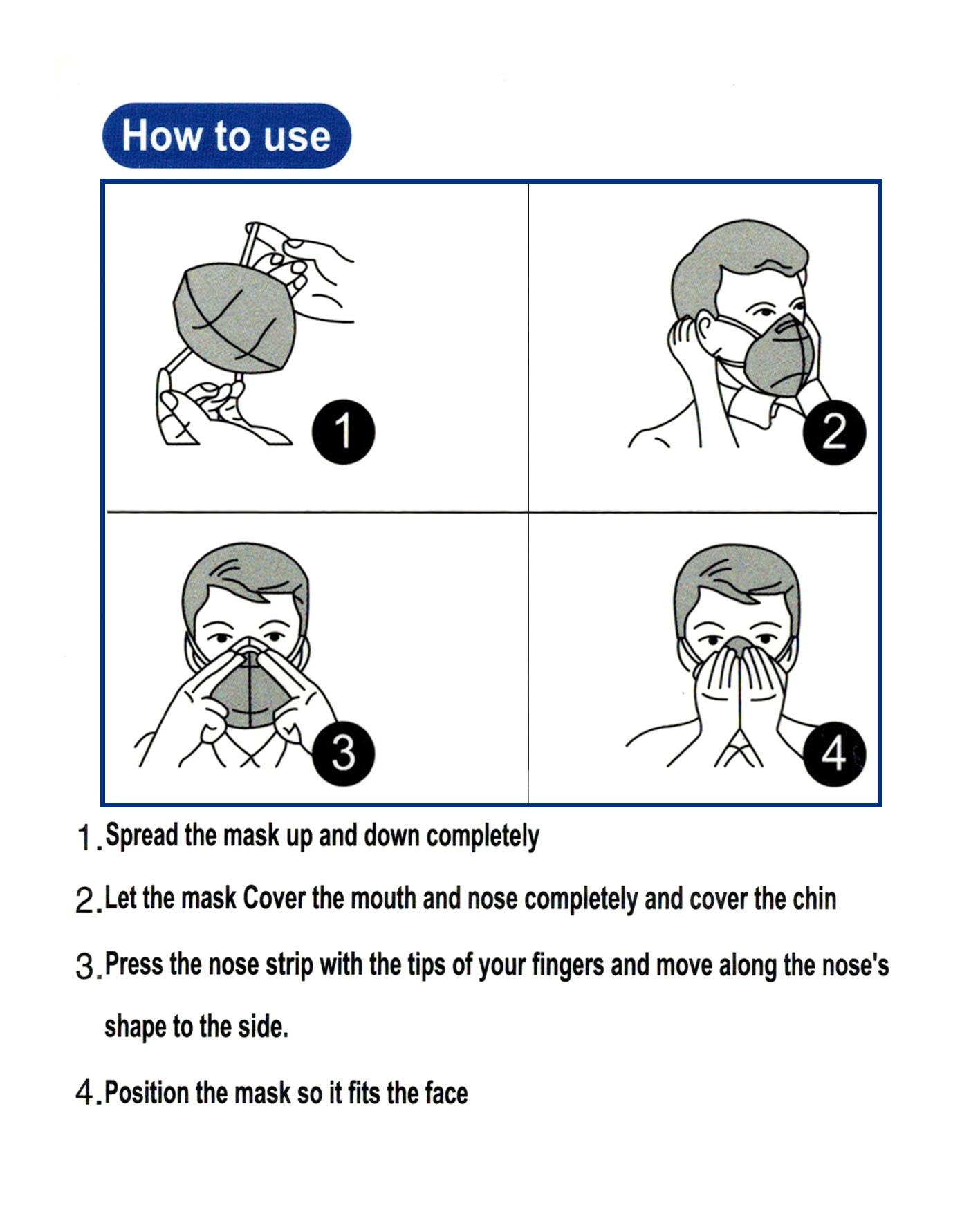 High Efficiency Kn95 Protective Face Mask With 5 Layer Filtration Ce