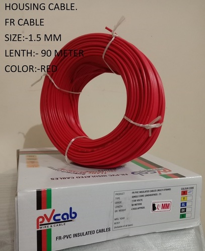 Flexible Copper Wire - 1.50mm Diameter | Highly Durable, PVC Insulated, Black-Green-Gray-Yellow-Red, Superior Flexibility for Home Use