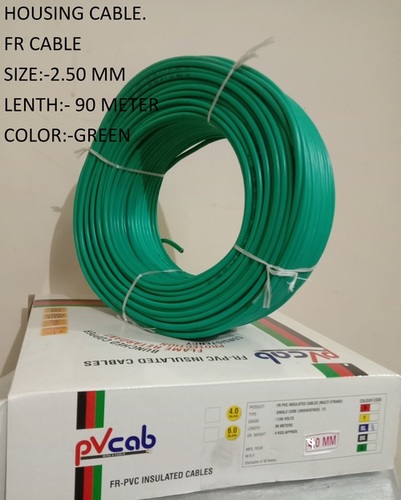 Electric CABLE HW 2.50 BLACK GREEN RED YELLOW - Copper PVC Single & Multi-Core Flexible Rubber Insulated Wire | Stretchable, Durable, Current Flow Function