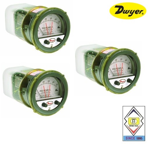 Dwyer A3000-15kpa Photohelic Pressure Switch Gauge Range 0-15 Kpa. Accuracy: A A 2% Of Fs At 70a A F (21.1a A C) %