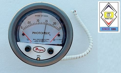 Dwyer A3000-15kpa Photohelic Pressure Switch Gauge Range 0-15 Kpa. Accuracy: A A 2% Of Fs At 70a A F (21.1a A C) %