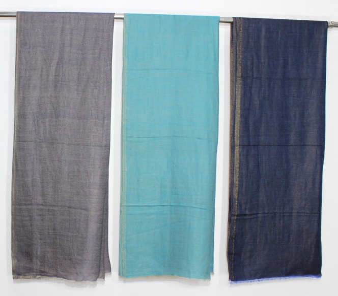 All Color Pashmina Zari Reversable Stole
