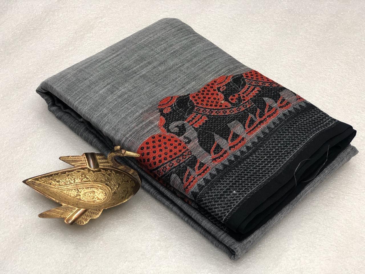 Multi Super Linen Saree