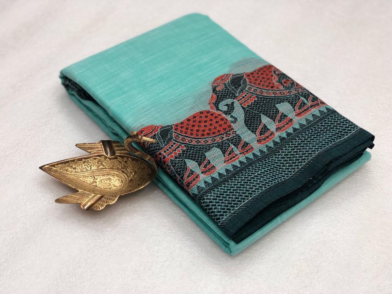 Multi Super Linen Saree