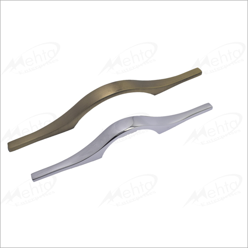 Handle H-210 - Zinc Alloy | 64, 96, 160, 224 mm, cp Finish, Antique Brass Accents