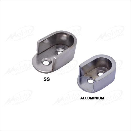 Oval Bracket - Metal, Aluminum & Stainless Steel | CP Finish, Matte Design, Durable and Versatile Fastening Solution for Various Applications