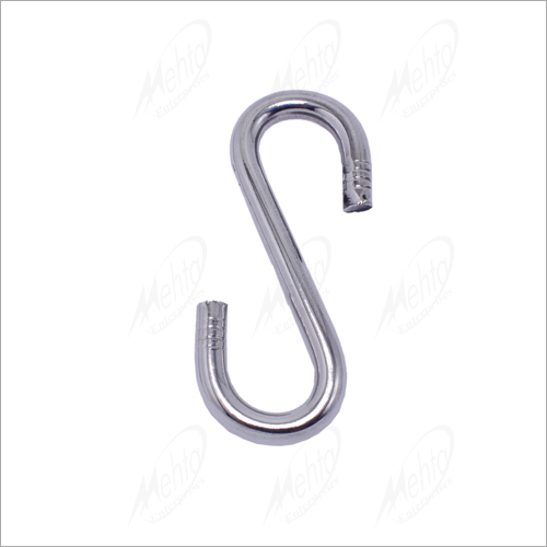 Furniture Fitting - Stainless Steel S Hook | Polished Finish, Available Sizes: 5, 6, 9, 12 mm, S-Shaped Design for Versatile Hanging Solutions