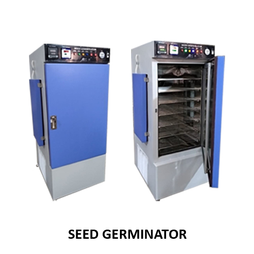 Seed Germinator - Single Chamber, Stainless Steel Inner & Mild Steel Outer | Digital Temperature Control, Fixed Humidity 90-95%, 555x910x605 Mm Size, 18-month Warranty