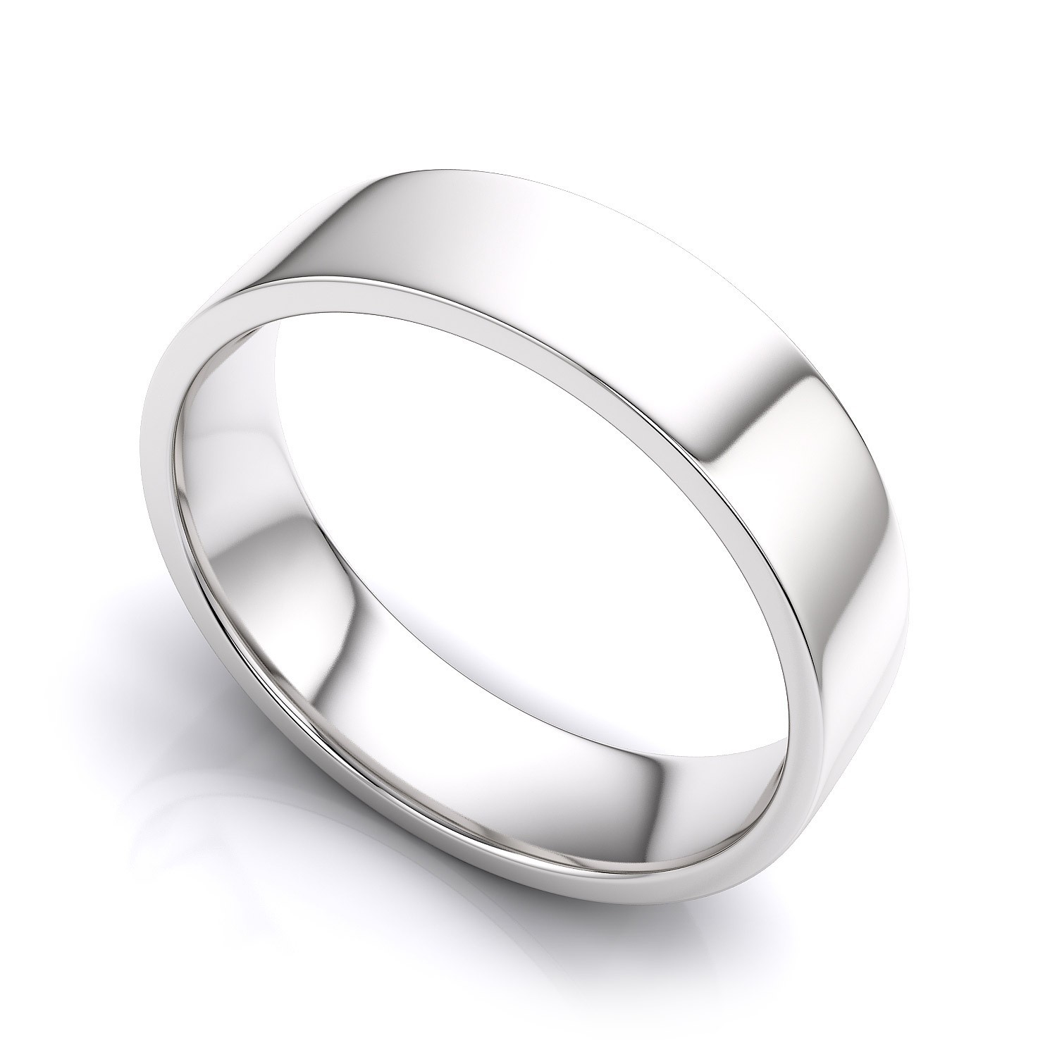 Party Mens Silver Plain Rings