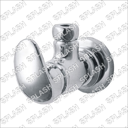 Angle Valve - Stainless Steel, Small Size, Wall Mounted | Round Shape, Ideal for Bath Hardware Sets