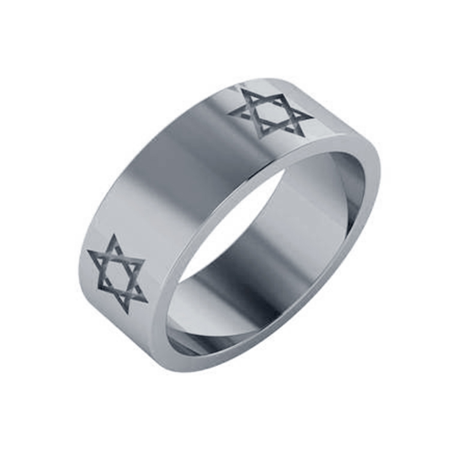 Party Plain Silver Ring For Men