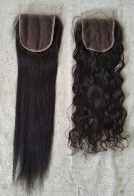 Natural 4x4 Swiss Lace Transparent Curly Closure