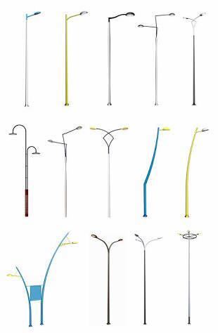 Tubular Pole - Mild Steel, Silver Finish | Is 2713:1980 Compliant For Street Lighting And Power Transmission