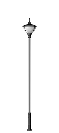 Garden Lamp Pole Light - Galvanized Iron, Inverted U Shape For Effective Illumination | Suitable For Pedestrian Areas, Parks, Gardens, And Modern Street Suburbs