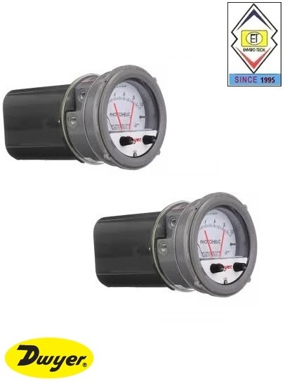 Dwyer A3000-20cm Photohelic Pressure Switch Gauge Range 0-20 Cm W.c. Accuracy: A 2% Of Fs At 70a F (21.1a C).a 3% On -0 And A 4% On -00 Models. %