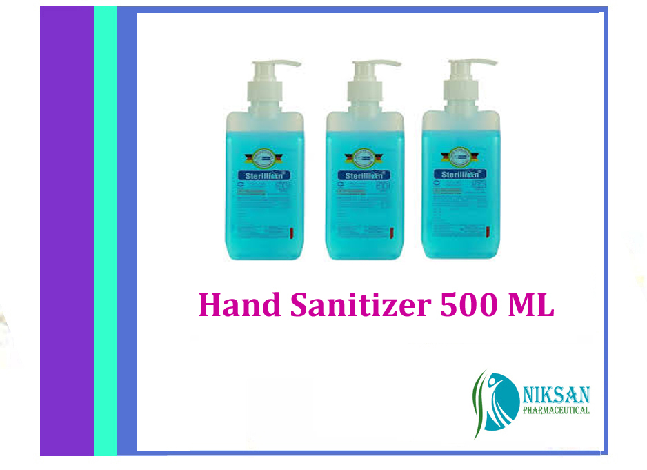 Hand Sanitizer 500ml - Ethyl Alcohol 70%, Liquid Form, Hygienic Disinfectant | Effective Against Bacteria, Fungi, Viruses Including Covid-19