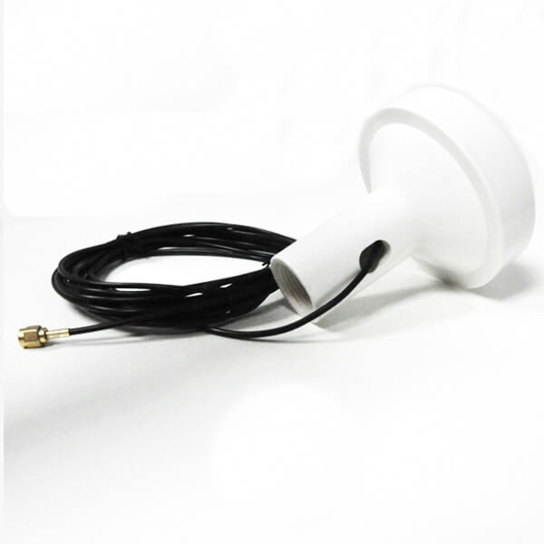 High Gain White Gps Antenna With Sma Connector 10dbi