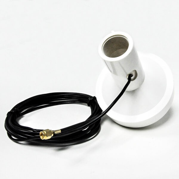 High Gain White Gps Antenna With Sma Connector 10dbi
