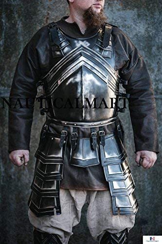 Nauticalmart Halloween Medieval Knight Half Suit Of Armor Made Of 18 Gauge Steel Size: Large