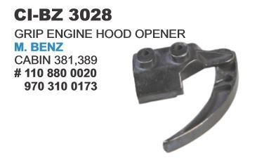 Grip Engine Hood Opener - Durable Steel Build | Compatible with 4-Wheeled Mercedes-Benz Vehicles, Warranty Included