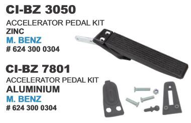 Accelerator Pedal Kit Zinc M Benz Vehicle Type: 4 Wheeler
