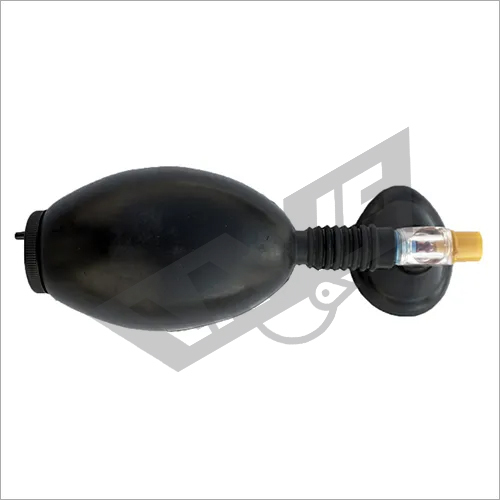 Artificial Respirator - Rubber, 37.5 cm x 10 cm | 700 ml Capacity, 420 gm Weight, 0.9 mm Expiration Resistance, 25 lts/min Flow Rate