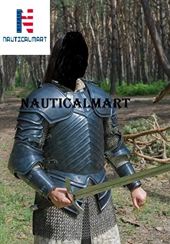 Steel Nauticalmart Medieval Brienne Of Tarth Dark Armor Suit With Chainmail Armor- Halloween