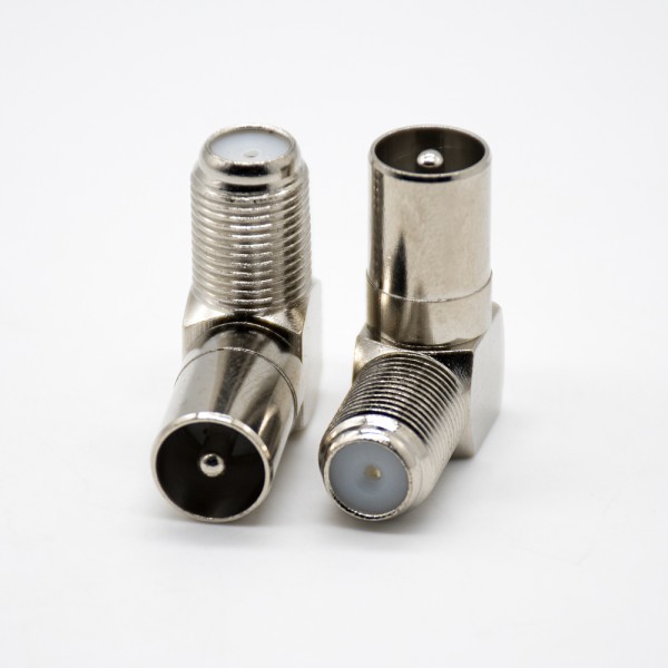F Type To Pal Adapter F Female To Pal Male 90 Degree Coaxial Connector