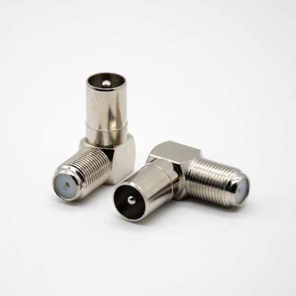 F Type To Pal Adapter F Female To Pal Male 90 Degree Coaxial Connector