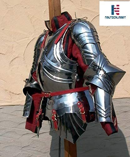 Nauticalmart Medieval Larp Fantasy Costume Steel Armour Cuirass Breastplate Size: Large
