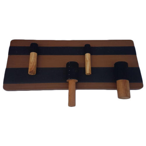 Imi-1478 Hand Exercise Velcro Board - Wooden, 50mm Velcro Straps, 6 Shapes For Finger Flexion, Extension & Wrist Exercises | Suitable For All Ages