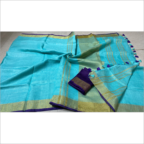 Ladies Linen Sarees