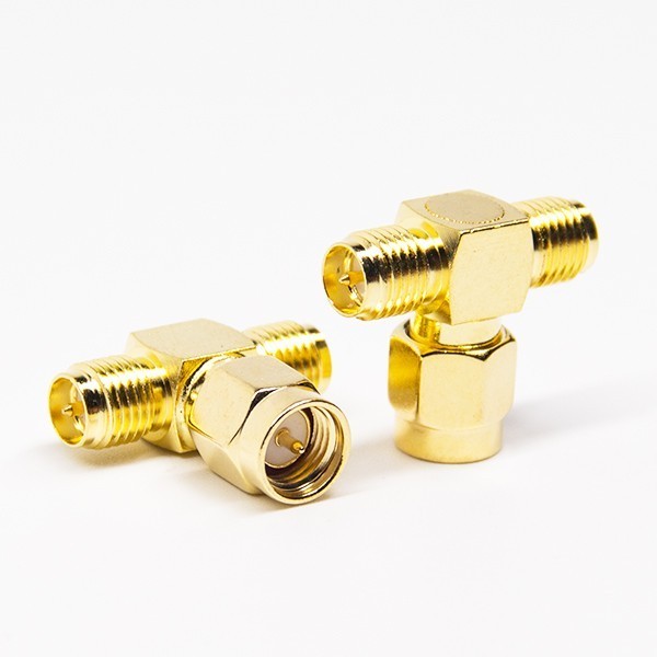 Sma To Sma Adapter Right Angled Male To Rp Female Gold Plating