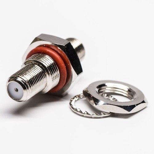 F अडैप्टर कनेक्टर बल्कहेड सीधे जैक से जैक