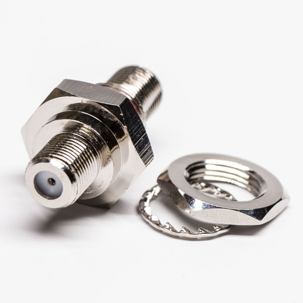 F Adapter Connector Bulkhead Straight Jack To Jack