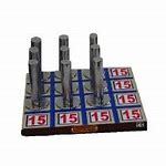 Magnetic Peg Board (Magic Square) - Metal, 30cm X 30cm | Chrome Plated, 9 Magnetic Pegs, Develops Concentration & Problem-solving Skills
