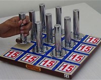 Magnetic Peg Board (Magic Square) - Metal, 30cm X 30cm | Chrome Plated, 9 Magnetic Pegs, Develops Concentration & Problem-solving Skills