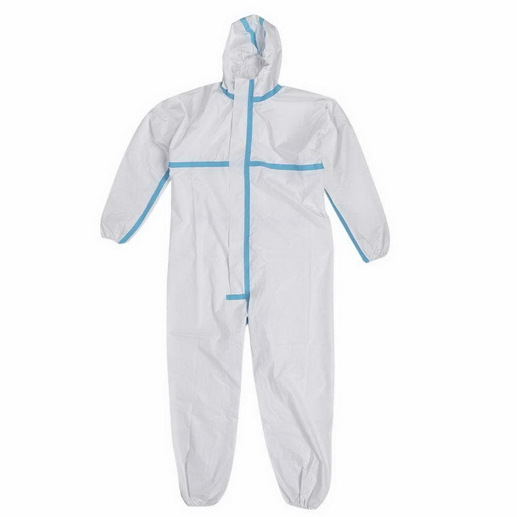 Disposable Coverall - Non-woven Microporous Laminate Film, M - 3xl, White | Waterproof, Chemical Proof, Anti Static, Disease Prevention