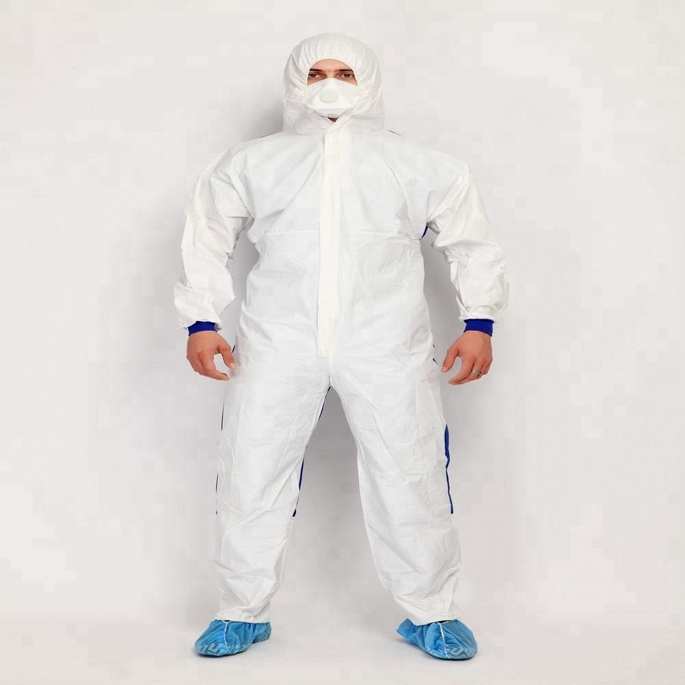 Disposable Protective Type 5 6 Coveralls With Taped