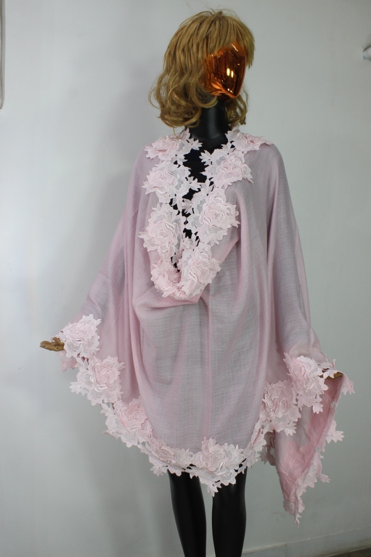 Pashmina Diamond Rose Design Stole - Color: All Color