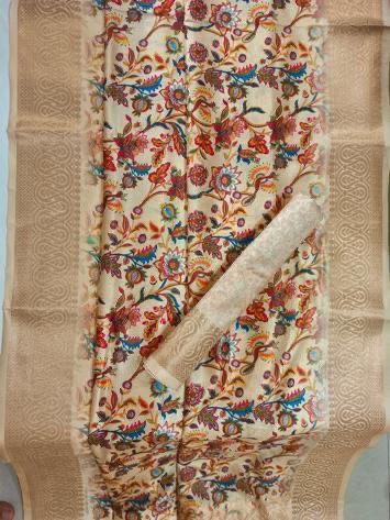 Multi Silk Digital Printed Saree