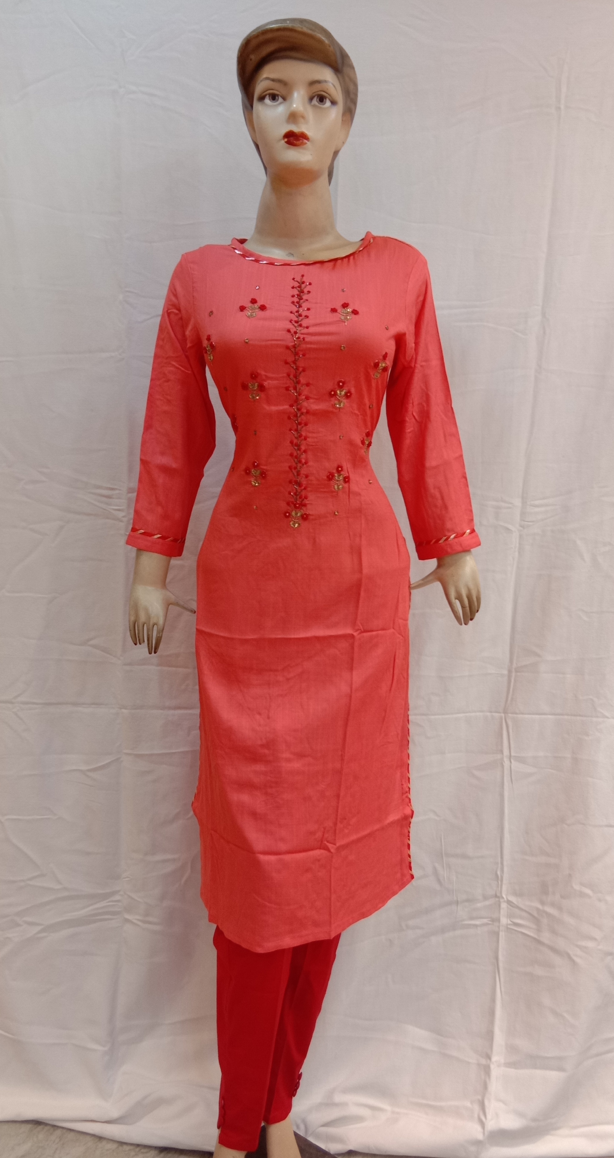 Pink Cotton Kurti